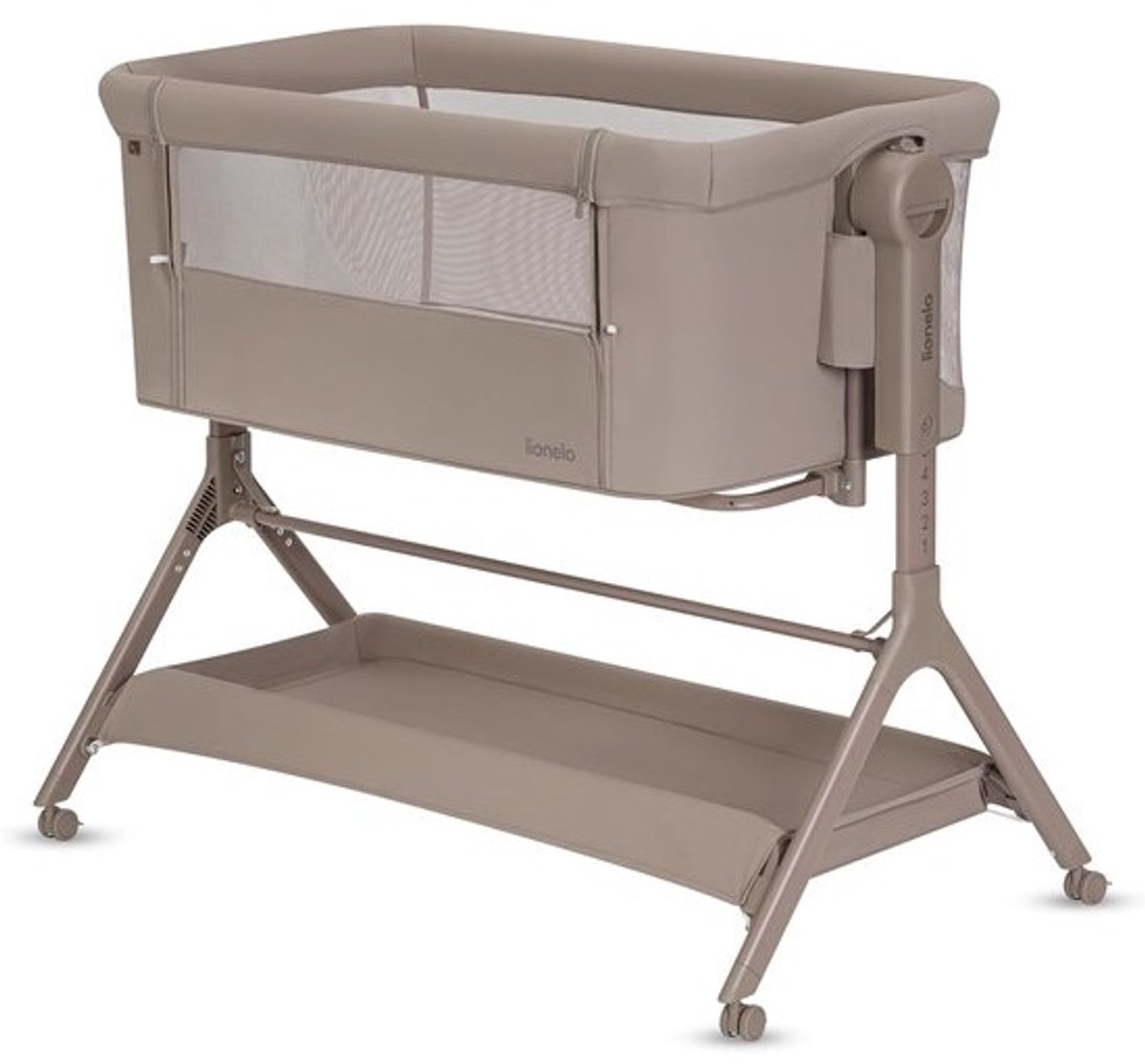 Babybed 3-in-1 - Bijzetbed Wieg - Samen Slapen - 6 Hoogteposities - 102 x 67 cm - Beige Taupe