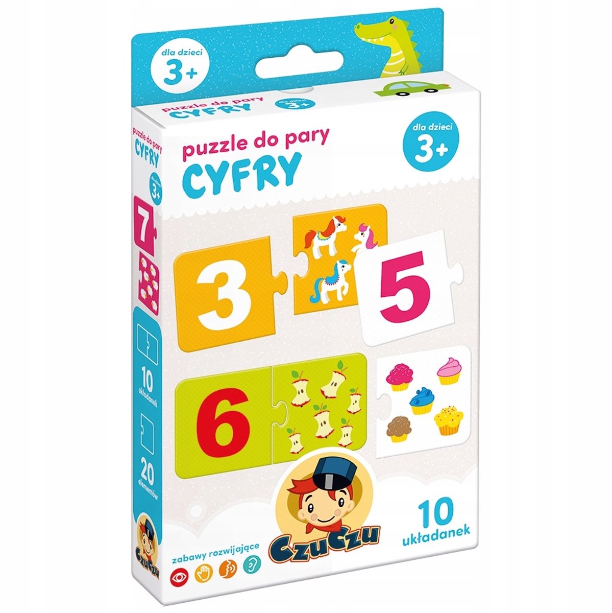 CzuCzu Leertellen Puzzel 3+ Jaar - 2 Delen