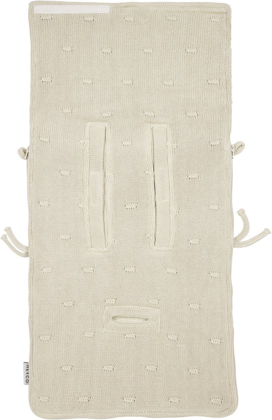 Meyco Knots Teddy Voetenzak - 40 x 82 cm - Soft Sand — afbeelding 3
