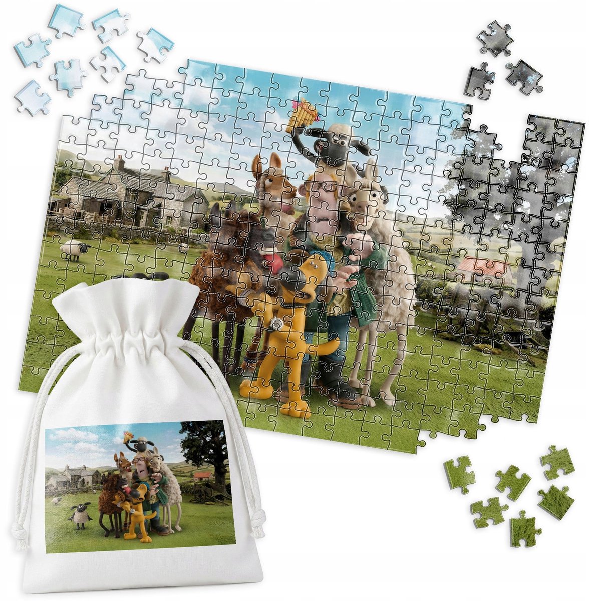 Shaun het Schaap Film Poster Puzzel - 110 Stukjes