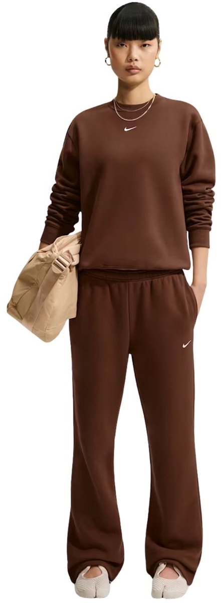 Nike Nike Studio Fleece Medium Weight Dames - trainingsbroek - Bruin - Maat S