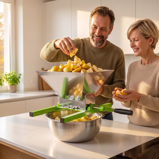Froadp 30L Handmatige Fruitpers & 7L Fruitmolen - Handmatige fruitpersset - voor vers fruit, familiebijeenkomsten,Wijnmaken van froadp — afbeelding 5