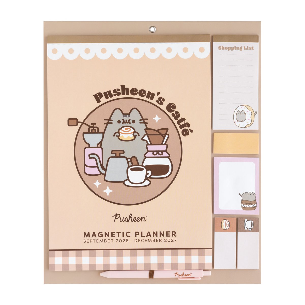 Grupo Erik Pusheen - 2026/2027 With Magnet Planner - Multicolours