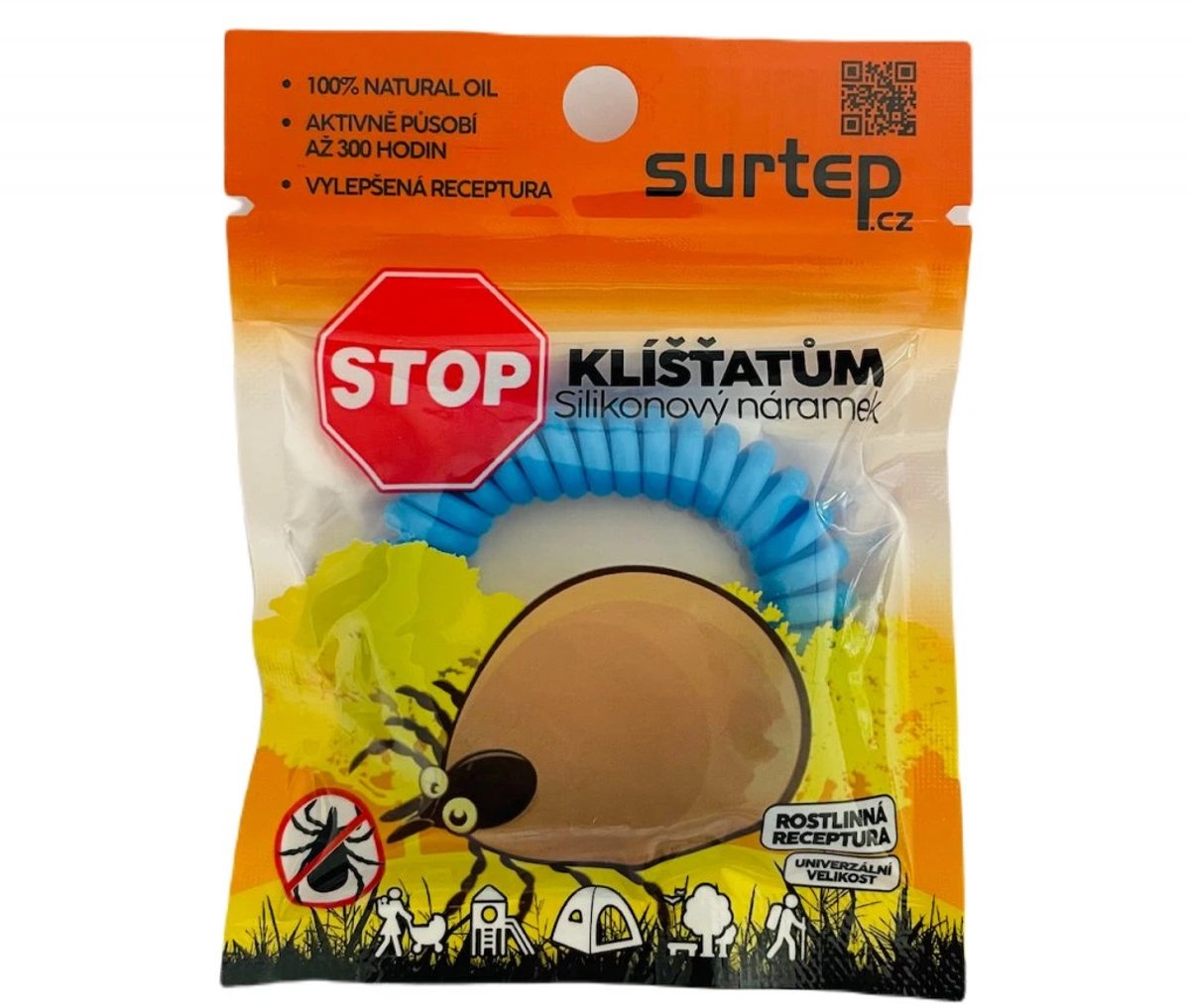 Surtep Animals Stop teken siliconen armband, 5 stuks, mix kleuren