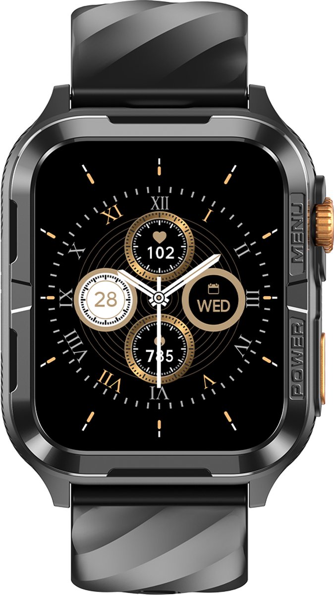 Blackview W10 Pro Smartwatch - GPS - Bluetooth Bellen - 600 mAh - Zwart
