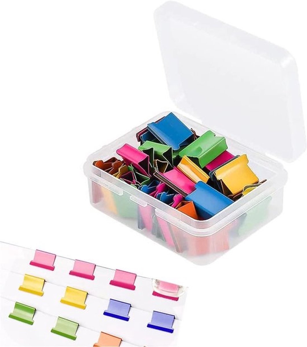 Herbruikbare Nietjes - Papierclips Navullingen - Papier Organiseren - Krasvrij Papier - 80 stuks - Veelkleurig