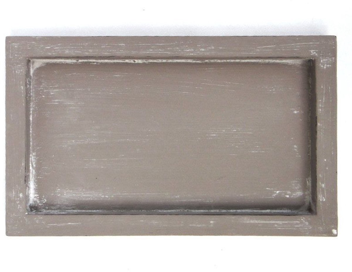 Dienblad - 15x 25 cm - Taupe - Woodart