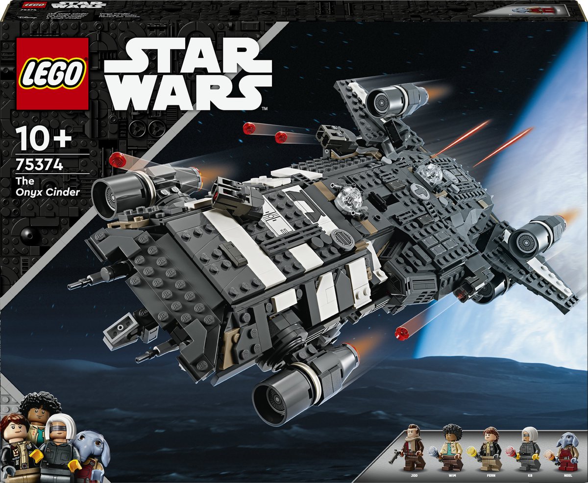 Bol.com LEGO Star Wars: Skeleton Crew De Onyx Cinder Bouwbaar Ruimteschip Speelgoed voor Kinderen 75374 aanbieding