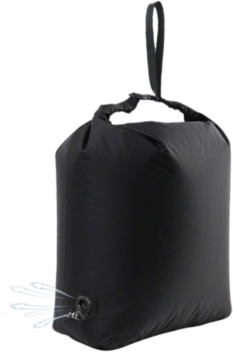 Reis Waszak - Kleding Opberger - Ruimte Besparen - Waterdicht Compressie - 23x11.5x46cm - Zwart
