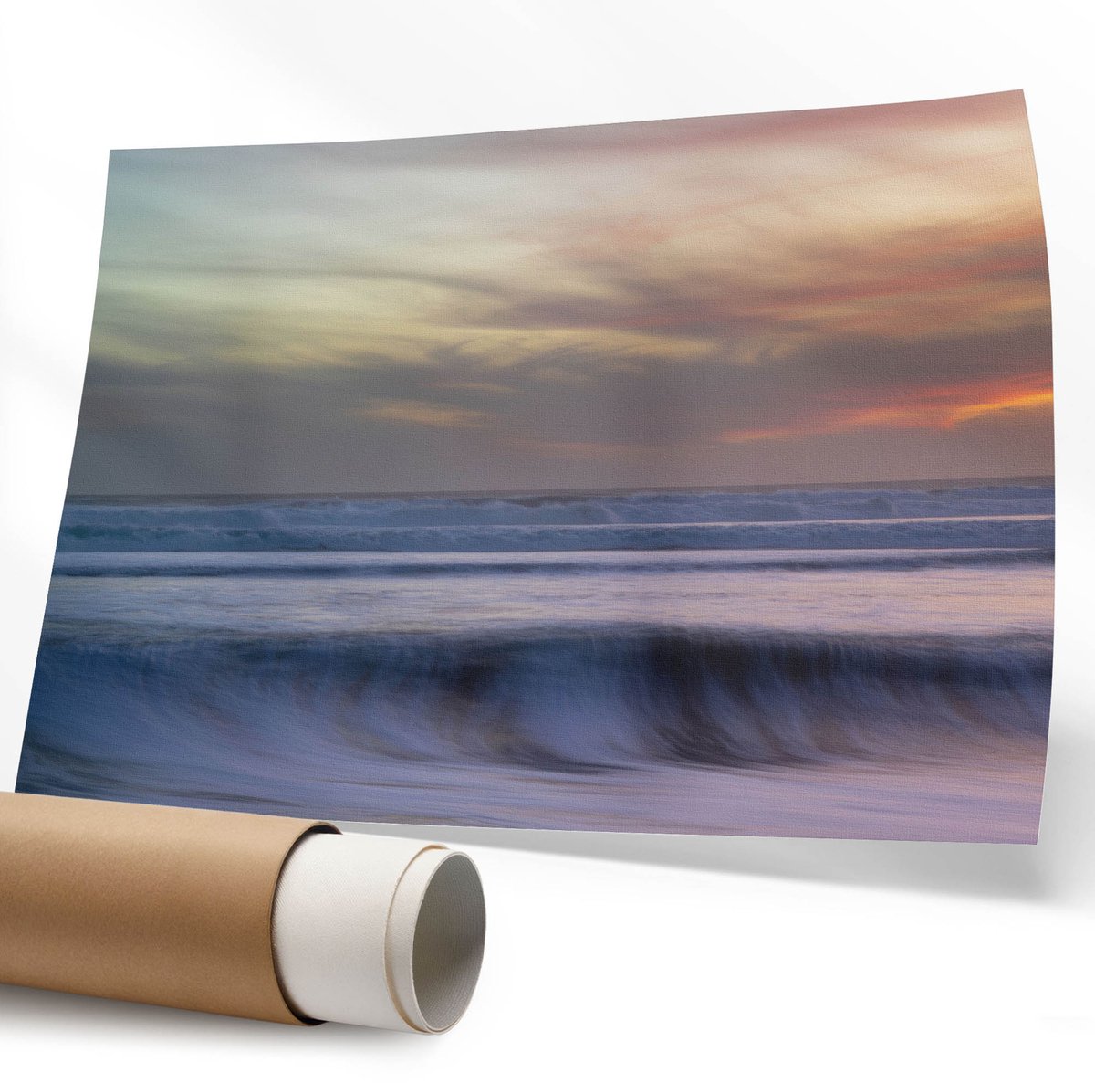 Coloray Polycanvas Poster - Flamingo Kers, Illustratie - 594 x 840 mm - Rood Wanddecoratie - Rechthoek - Kunstposter - Slaapkamer - Humoristisch