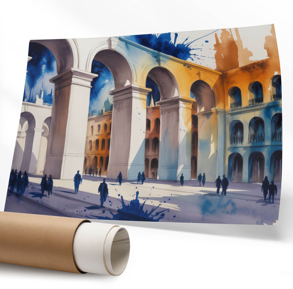 Coloray Polycanvas Poster - Zomertrip, Fotografie - 594 x 840 mm - Roze Wandposter - Rechthoek - Muurdecoratie - Woonkamer - Vintage