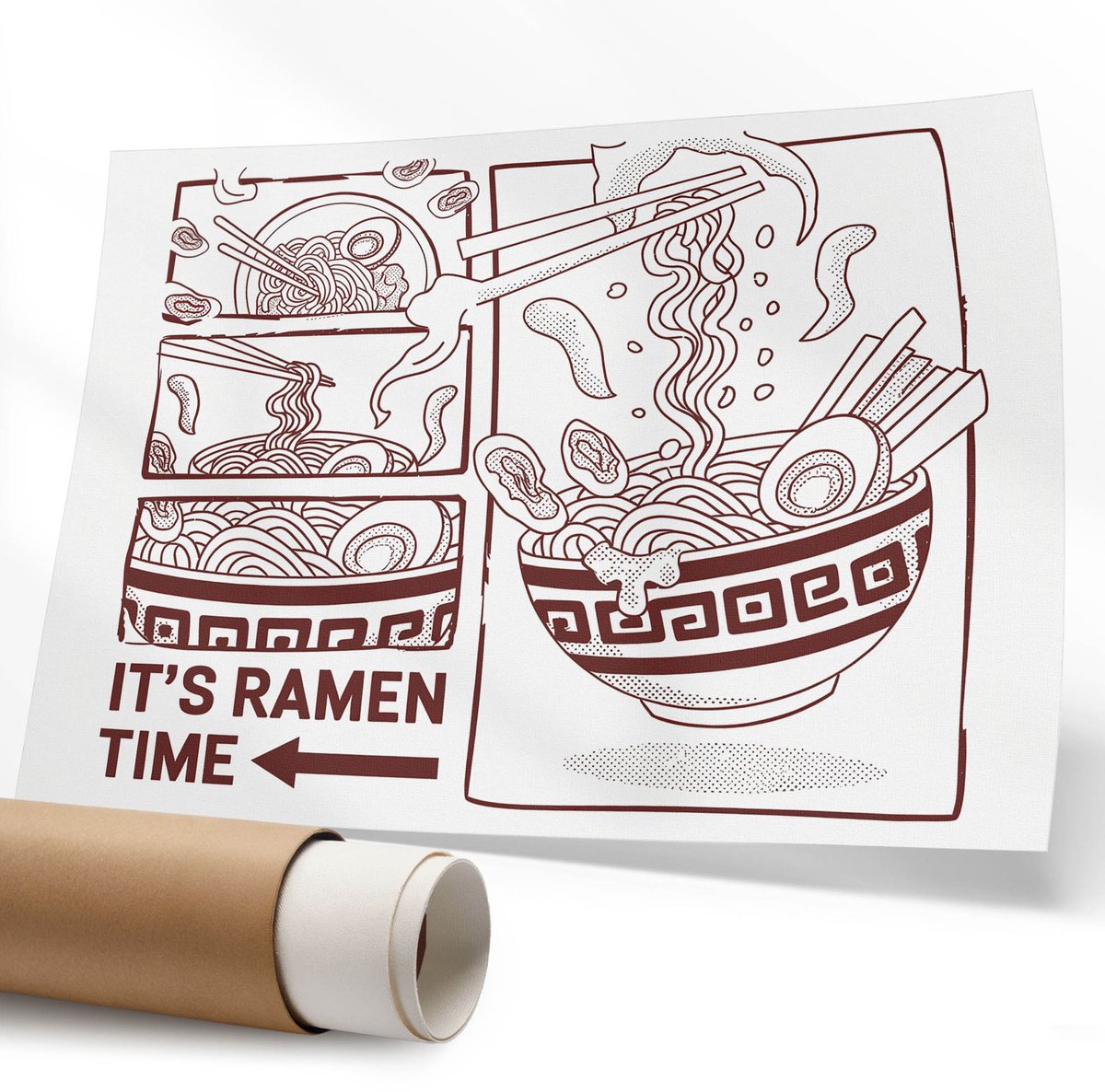 Coloray Canvas Poster Polycanvas - Minimalistische Ruimte, Fotografie - 594 x 840 mm - Wit Decoratie - Rechthoek - Decoratieve poster - Kantoor - Modern