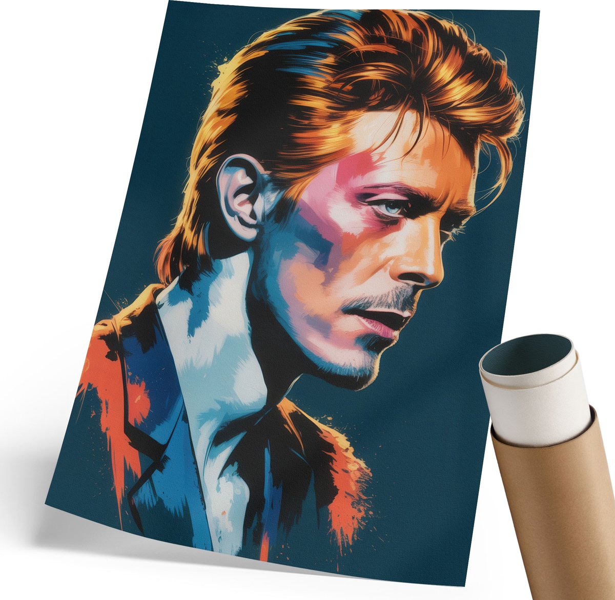 Wallfluent Polycanvas Wandposter - Minimalisme Van Dynamiek, Illustratie - 297 x 420 mm - Zwart Design - Rechthoek - Muurkunst - Woonkamer, Slaapkamer, Kantoor - Modern