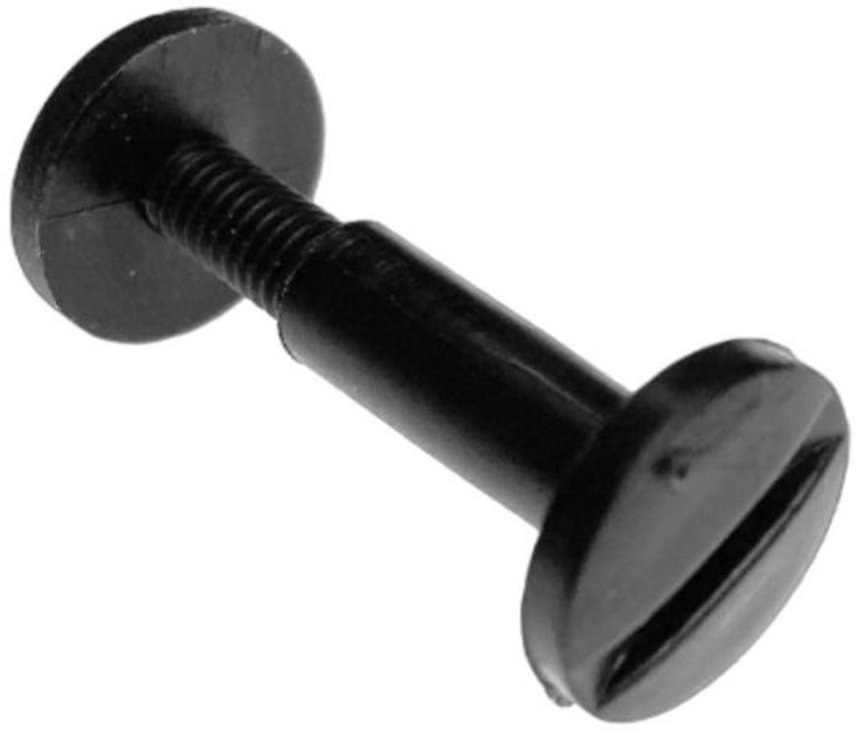 Kunststof Schroeven - Nylon Bouten Bevestigingsmateriaal - Materialen Verbinden - Corrosiebestendig - M4 x 80 mm - Zwart