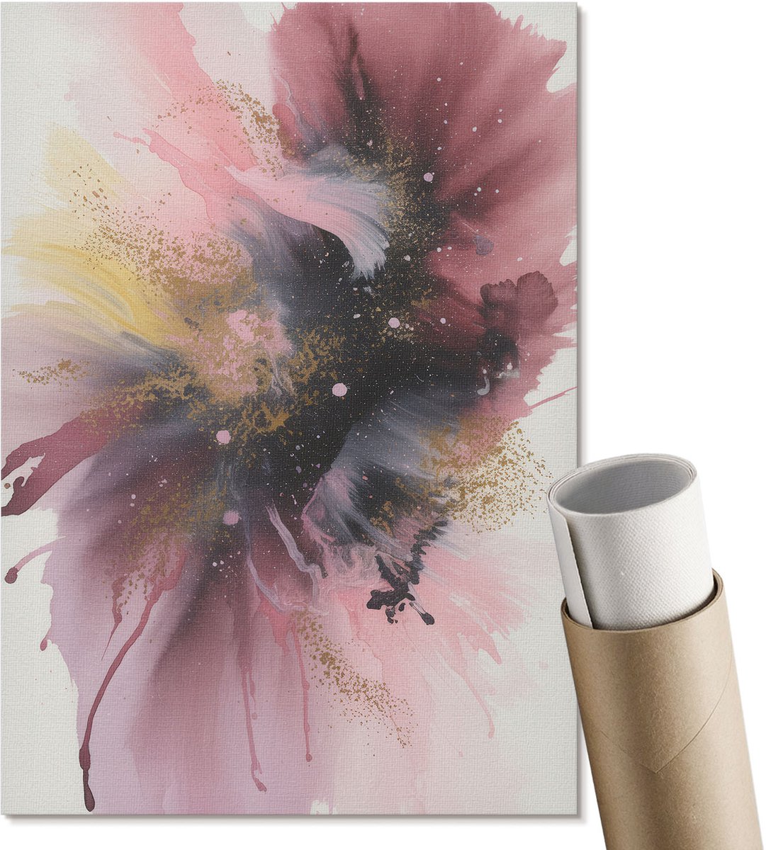Coloray Polycanvas Wandposter - Stedelijke Charme, Fotografie - A2 - Beige Illustratie - Rechthoek - Interieurdecoratie - Woonkamer, Slaapkamer, Kantoor - Klassiek
