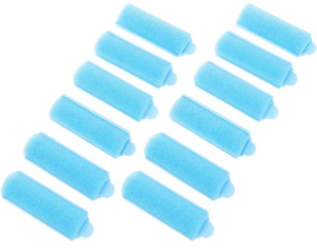Warmtevrije Krullers - Haarrollers Spons - Zelf Haar Krullen - Zacht Spons Materiaal - 12 Stuks