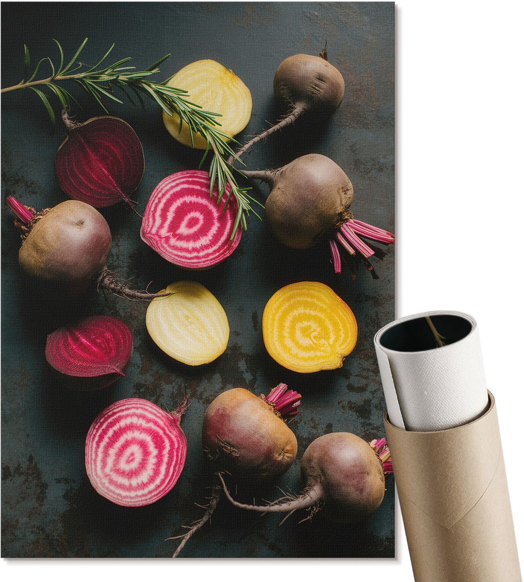 Coloray Polycanvas Wandposter - Duik Niet Met Me Mee., Illustratie - A3 - Zwart Illustratie - Rechthoek - Canvasposter - Woonkamer, Slaapkamer, Kantoor - Humoristisch