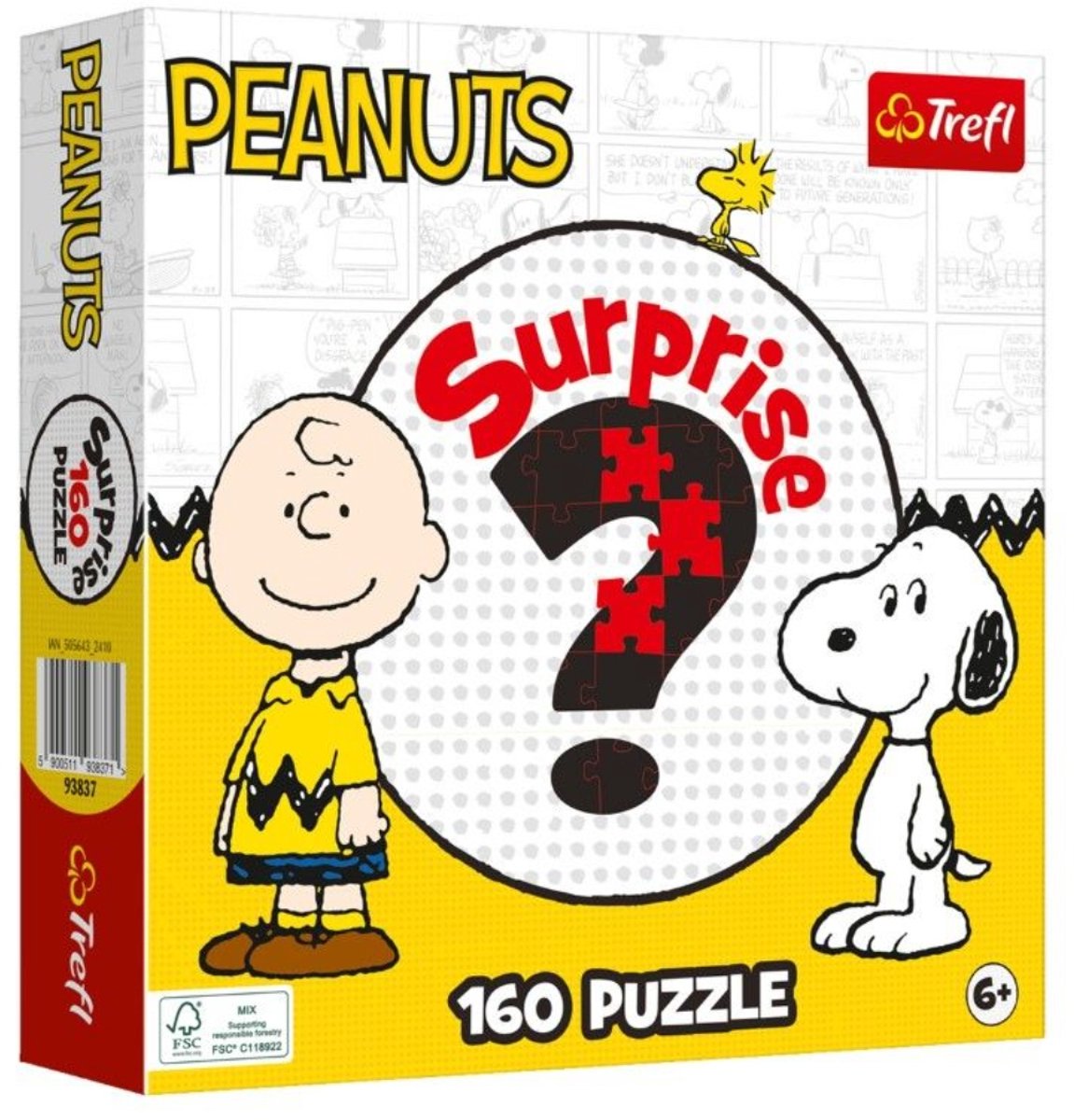 Trefl Pinda's Puzzel "Verrassing?" 160 Stukjes - Charlie Brown & Snoopy