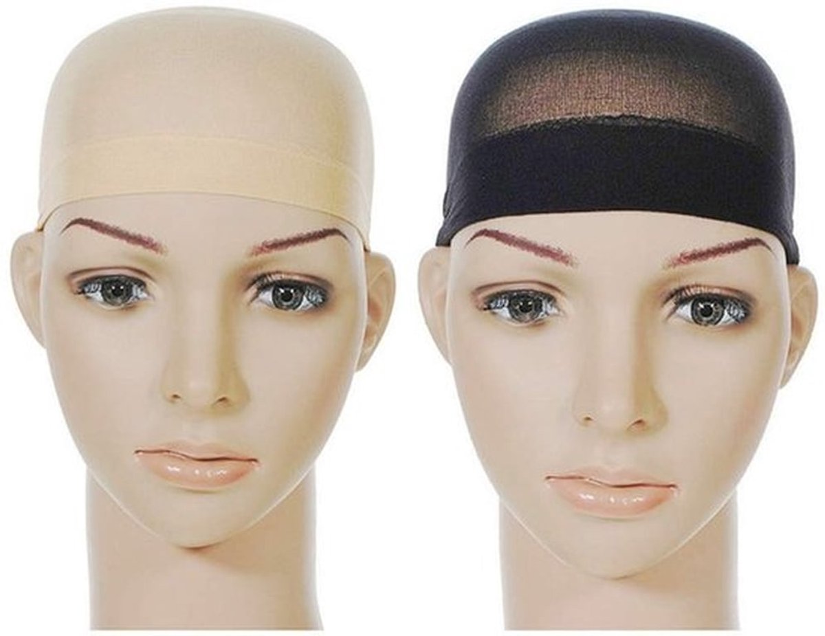 Nude en Black Elastic Wig Cap - Haarverzorging - Ideaal voor speciale gelegenheden - Kleurvarianten - Geschikt voor iedereen - Comfortabe..