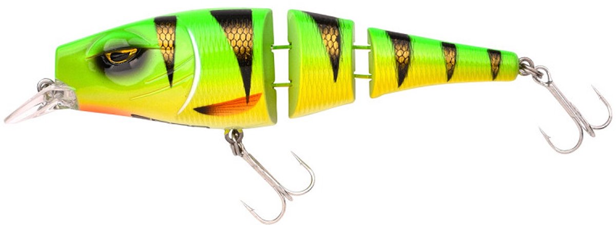 SPRO PikeFighter Triple Jointed 145 DD UV Firetiger – 14,5 cm – 54 g – Snoek Kunstaas