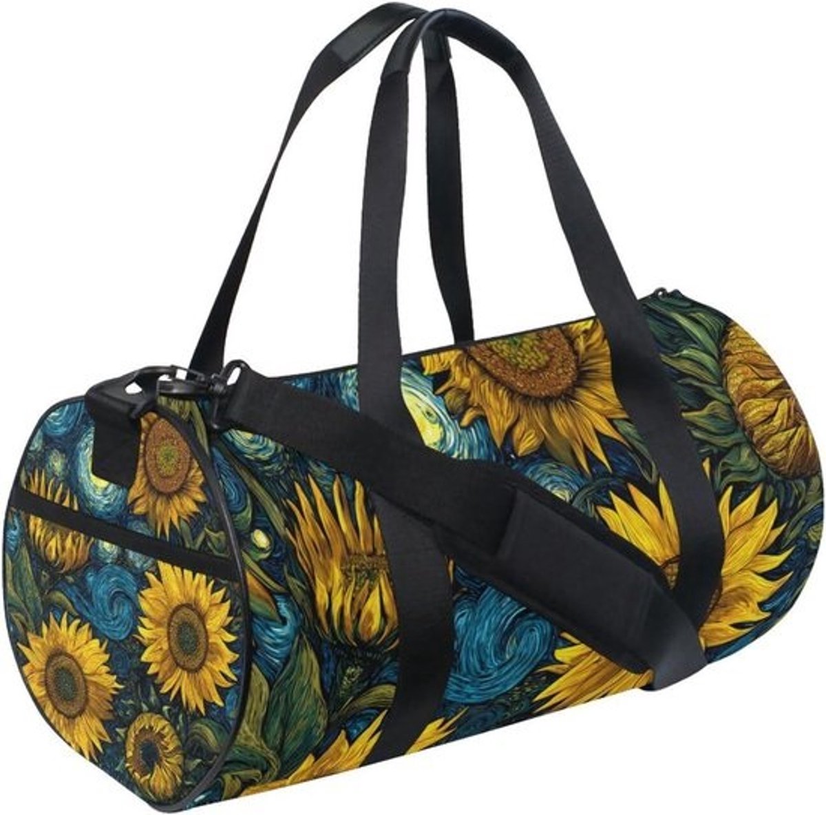 Reis Plunjezak - Sporttas Weekender - Weekendje Weg - Waterdicht Polyester - 45 x 23 x 23 cm - Vangogh Zonnebloemen