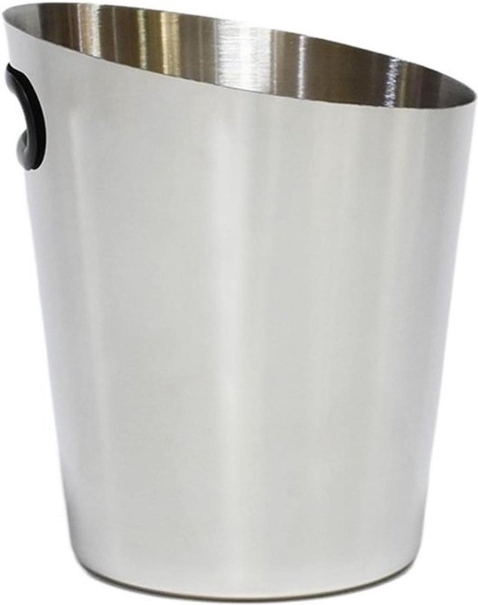 Wijnkoeler IJsemmer - Drankenemmer Cocktail - Dranken Koel Houden - Roestvrijstaal Anti-kras - 1 stuk - Zilver
