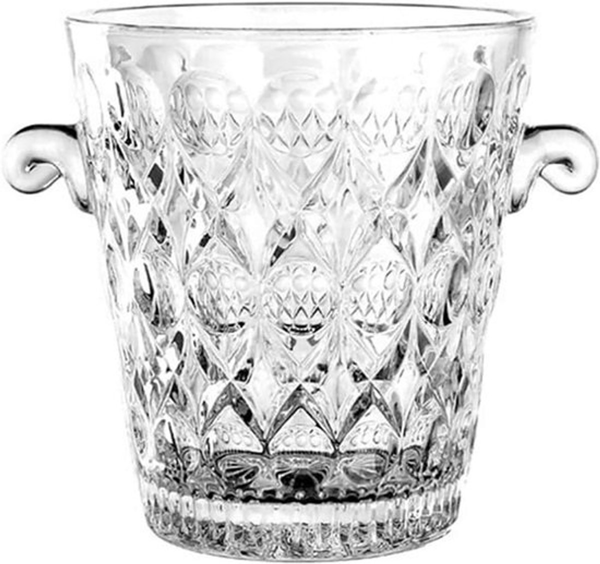 Glazen Ijsemmer - Koeler Fleshouder - Dranken Koelen - Dikke Glazen Wanden - 700-800 ml - Transparant