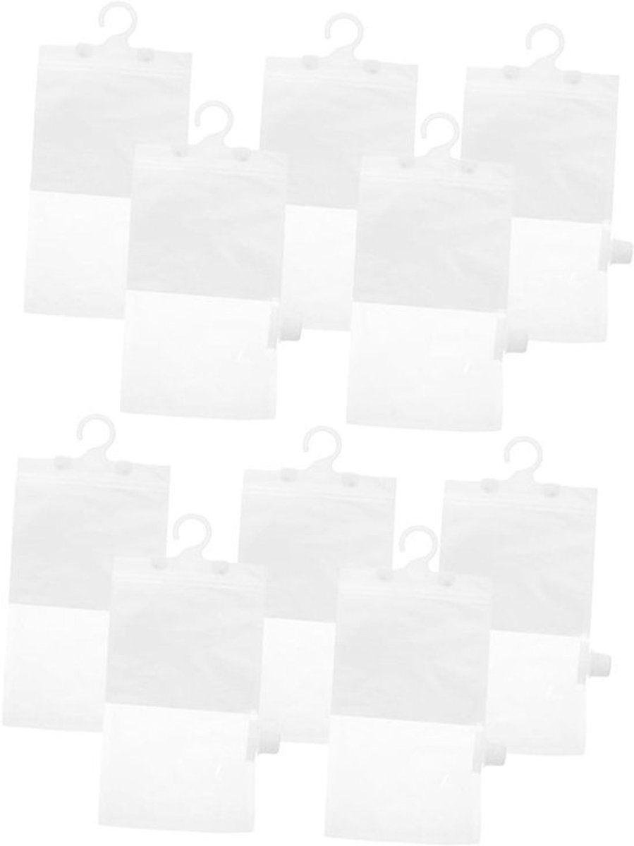 Ontvochtigingszak sets - Vochtigheidszakken kast - Vocht absorberen - Herbruikbaar en vervangbaar - 10 sets - Transparant