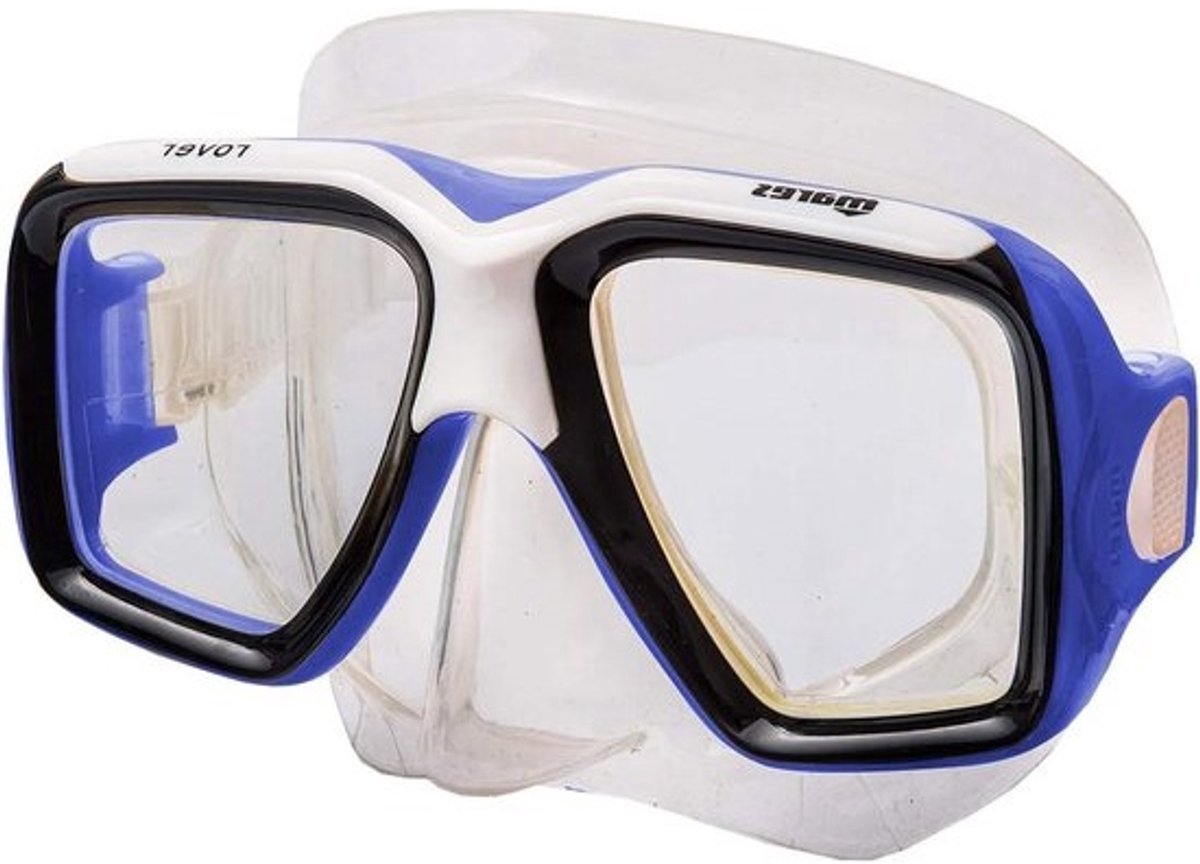 Duikbril - Duikmasker - Onderwater Zien - Verhoogd Zichtsveld - Enkele Lens - Blauw/Transparant