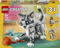 LEGO Creator 3in1 Speelse kat, Hond en Duif Speelgoed voor Meisjes en Jongens 8 jaar vanaf 31163