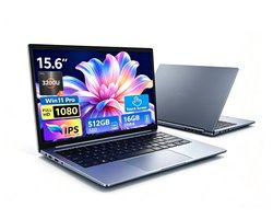 YBook15 15.6" 2‑in‑1 Laptop - 360° Scharnier Touchscreen - AMD Ryzen 3 3200U - 15,6 Inch FHD IPS - 16 GB DDR4 512 GB SSD - Donkergrijs - Voor Werk En Studie