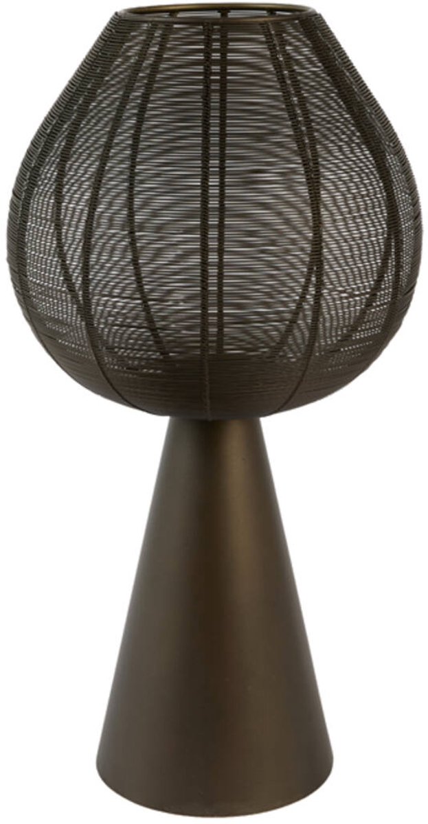 Light&living Windlicht Ø30x56 cm MARET mat bruin-brons