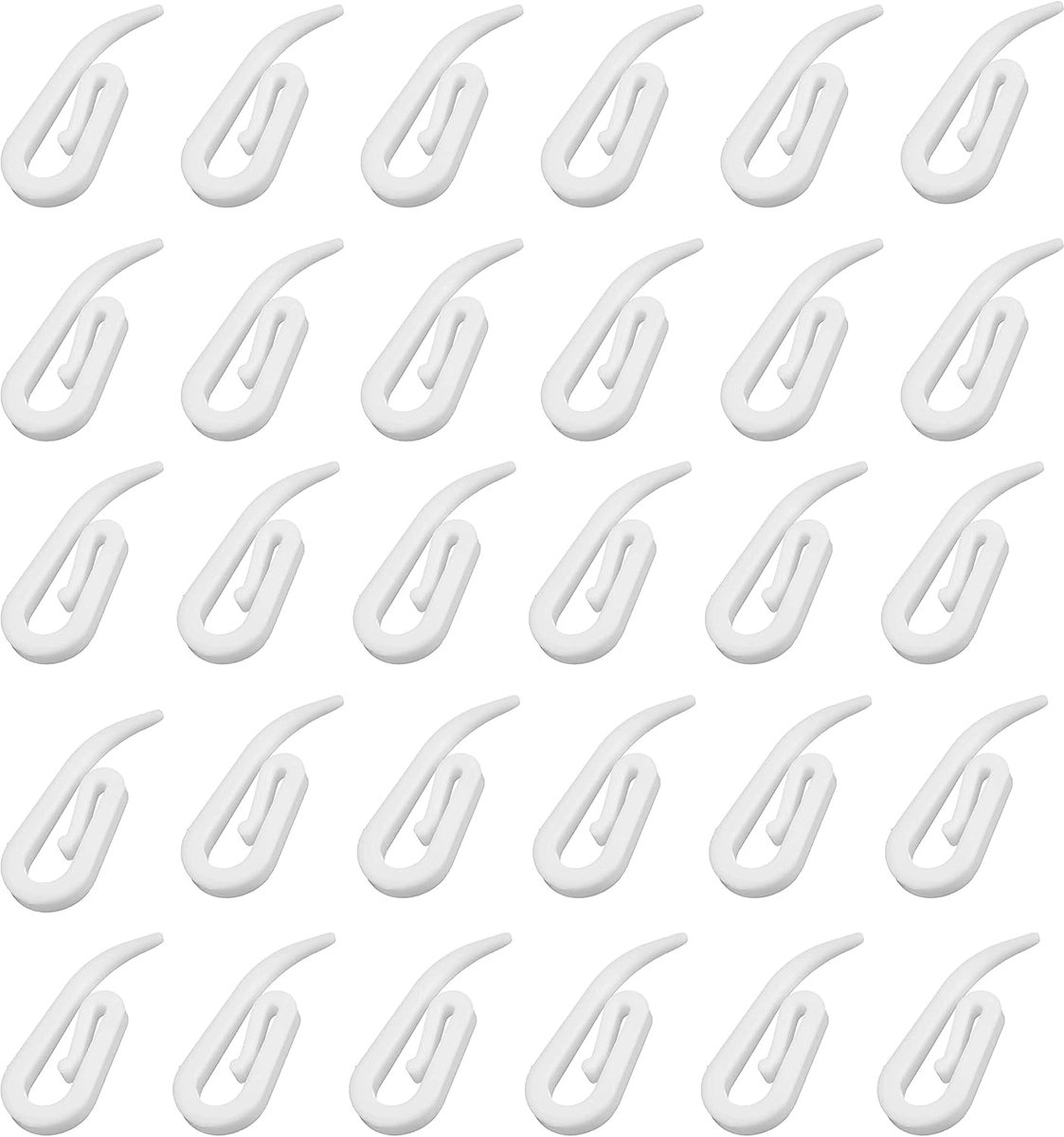 Douchegordijn - Set van 100 - Kunststof