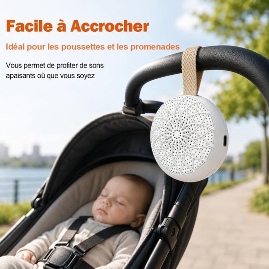 Nachtlampje Witte Ruis Baby - Slaapmuziek - Baby Witruismachine — afbeelding 2