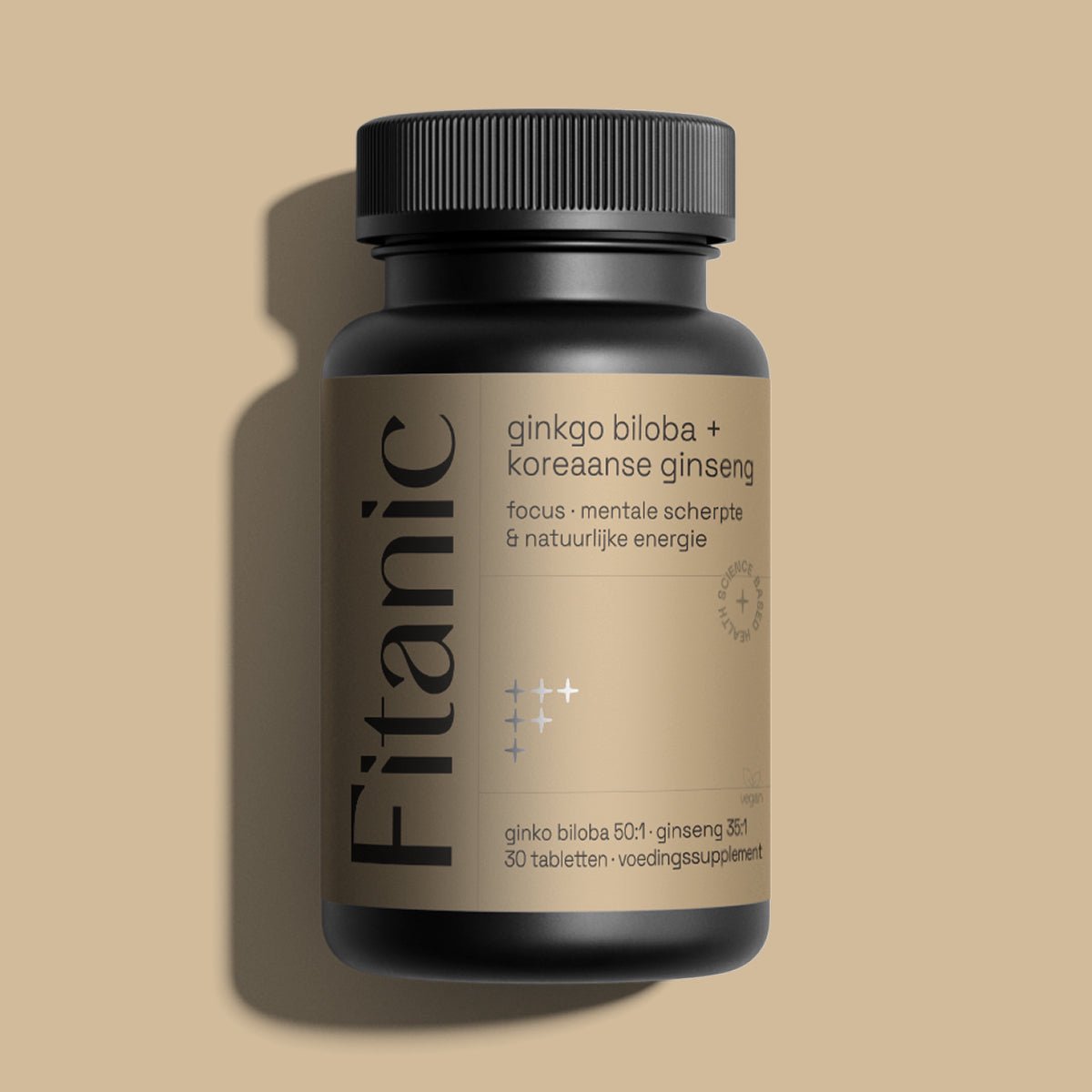 Ginkgo Biloba 3000 mg + Koreaanse Ginseng 1000 mg equivalent - Vegan - 30 tabletten - Fitanic