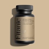 Ginkgo Biloba 3000 mg + Koreaanse Ginseng 1000 mg equivalent - Vegan - 30 tabletten - Fitanic