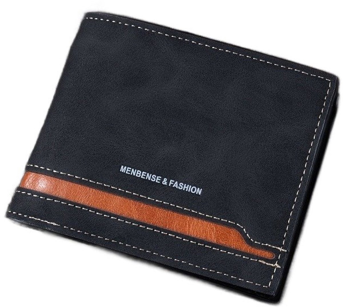 Currero Portomonee - Portemonnee Dames & Heren - RFID Anti Skim - Pasjeshouder - Klein Model - Met Rits - Kunstleer - Zwart