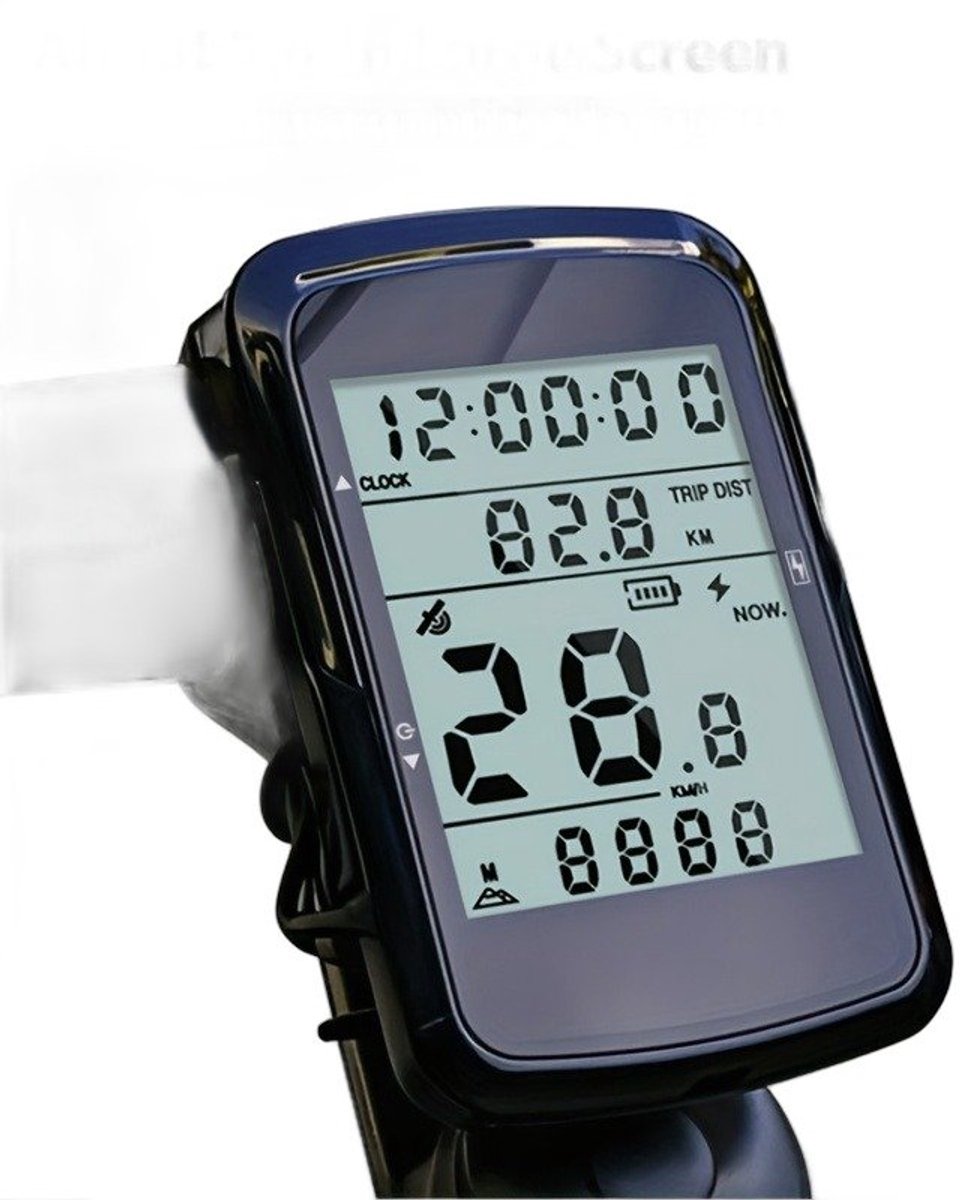 Currero Fatbike Scherm - LCD Display - Schermpje - E-Bike Accessoires - Elektrische Fiets - Dashboard - Snelheidsmeter - Kinderen & Volwassenen