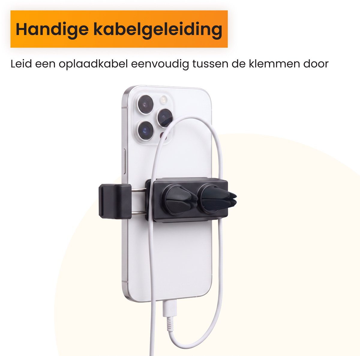 R2B Telefoonhouders Auto Ventilatie - 360° Rotatie - Telefoonhouder Auto - GSM Houder Auto - Mobiel Houder Auto - Autohouder - Telefoon Houder - Auto Telefoonhouder - Phone Holder Car – foto 4