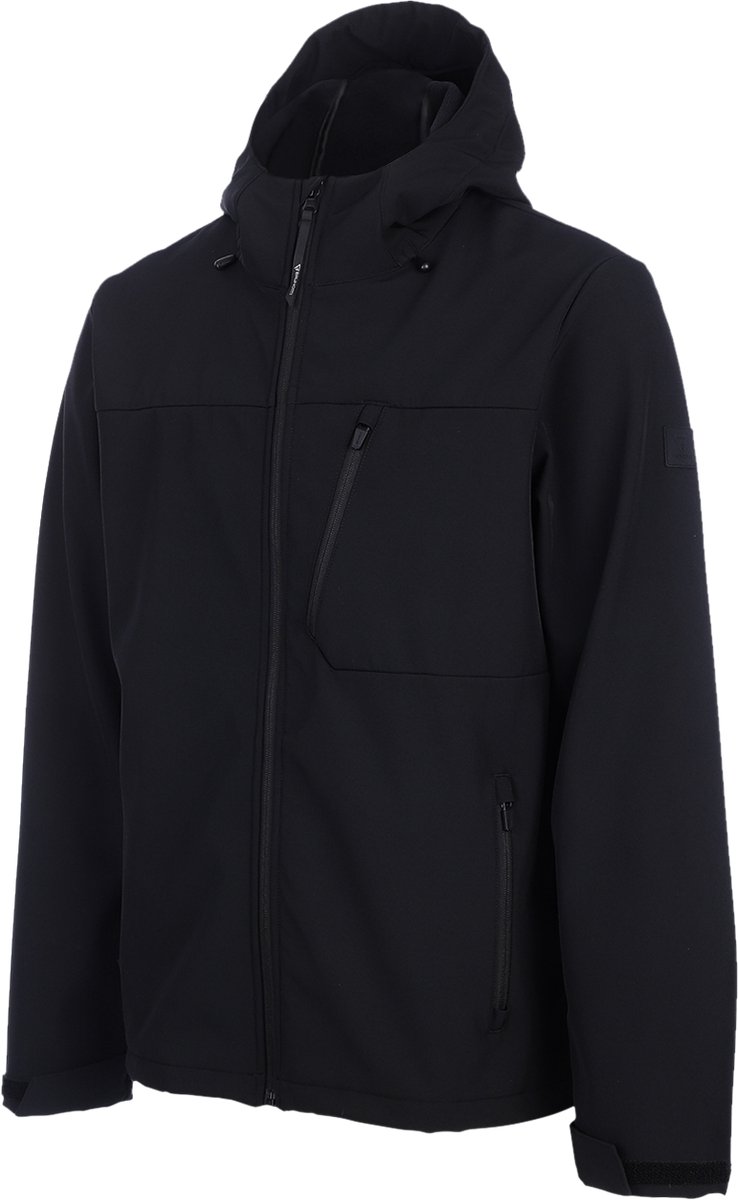 Brunotti - Mick Softshell Jas Snow Heren - Black - Skijas - 10K waterdicht - Ademend - 4-Way stretch - XXXL