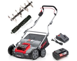 IKRA Bosch 36 V 3-in-1 accu-verticuteermachine en gazonbeluchter IB-SR 36, inclusief twee rollen, incl. 36V accu (4,0 Ah) en oplader