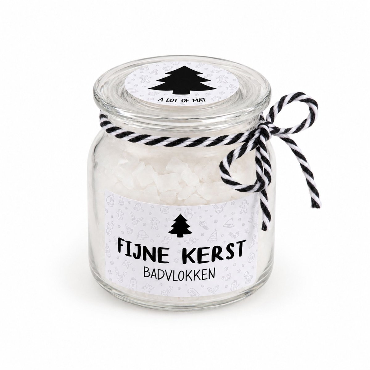 Fijne Kerst Badvlokken - Magnesium Badvlokken 150 g - Geurloos - Klein Kerstcadeau