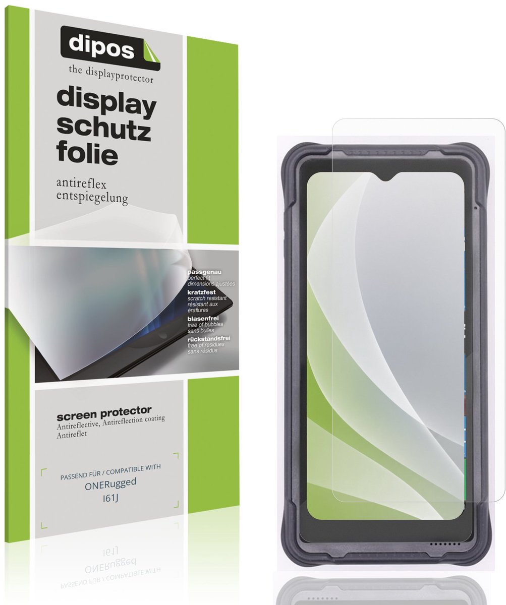 dipos – 4x Matte Beschermfolie geschikt voor ONERugged I61J | Krasbestendige & antireflecterende Screenprotector Ultra-Thin