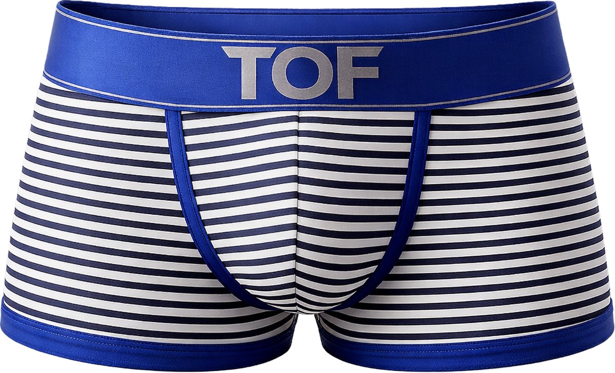 TOF Paris Sailor Trunks Blue - MAAT S - Heren Ondergoed - Boxershort voor Man - Mannen Boxershort