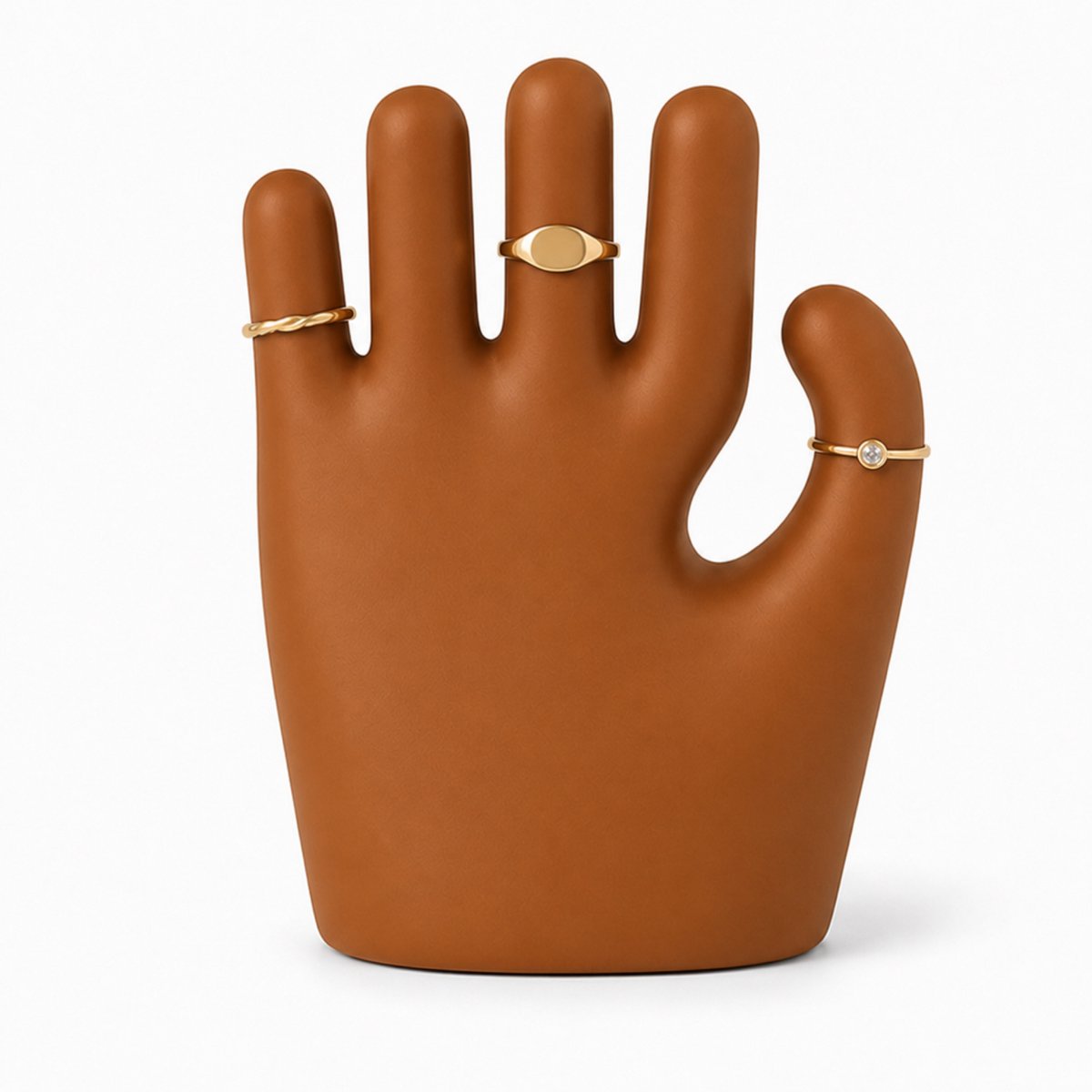 Fiastra Hand sieradenhouder - Bruin