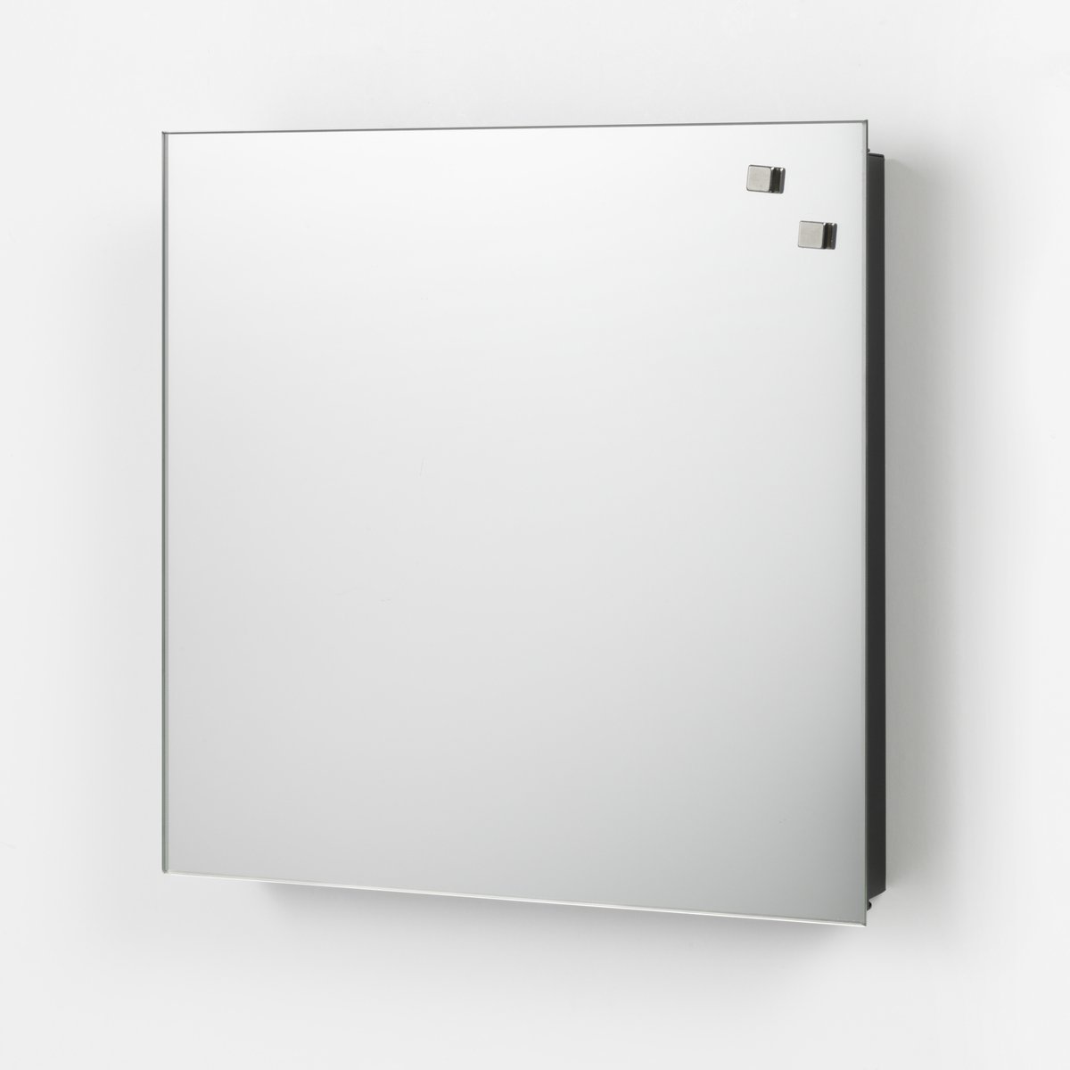 Naga - Sleutelkast - Magnetisch Glazen Spiegel Deur - Zwart - NA-15660