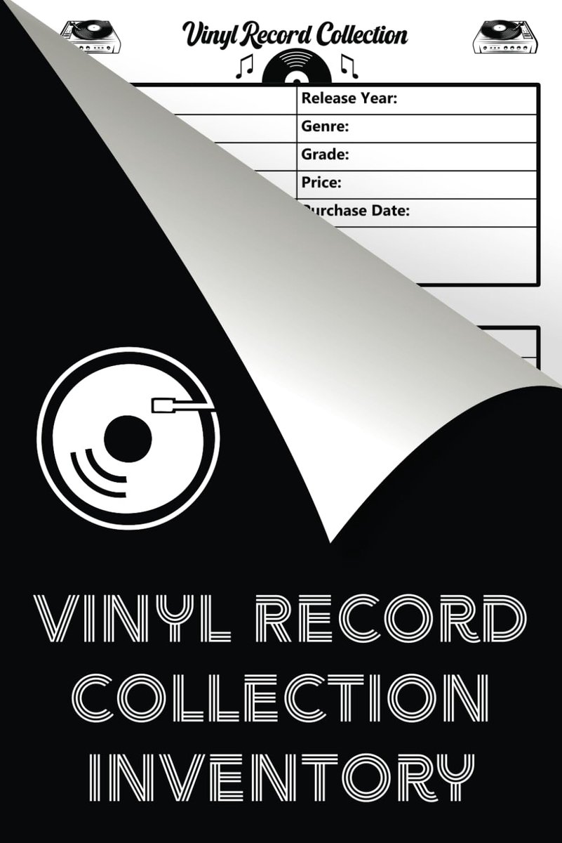Vinyl Record Collection Inventory - Vinyl Record Collector Log Book - ShopVlot