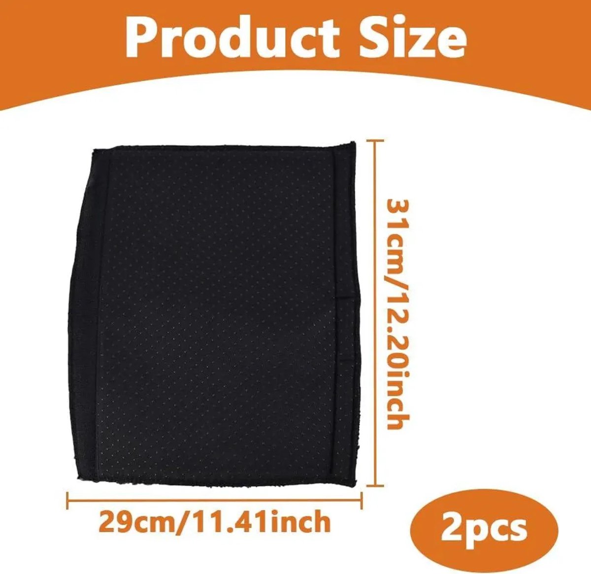 Een set van twee afneembare, ergonomische armleuninghoezen, Geschikt voor rolstoelen, bureaustoelen of elektrische scootmobielen. Zwart.