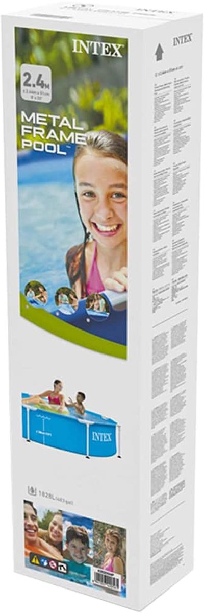 Intex Metal Frame piscine - Ø 244 cm x 51 cm