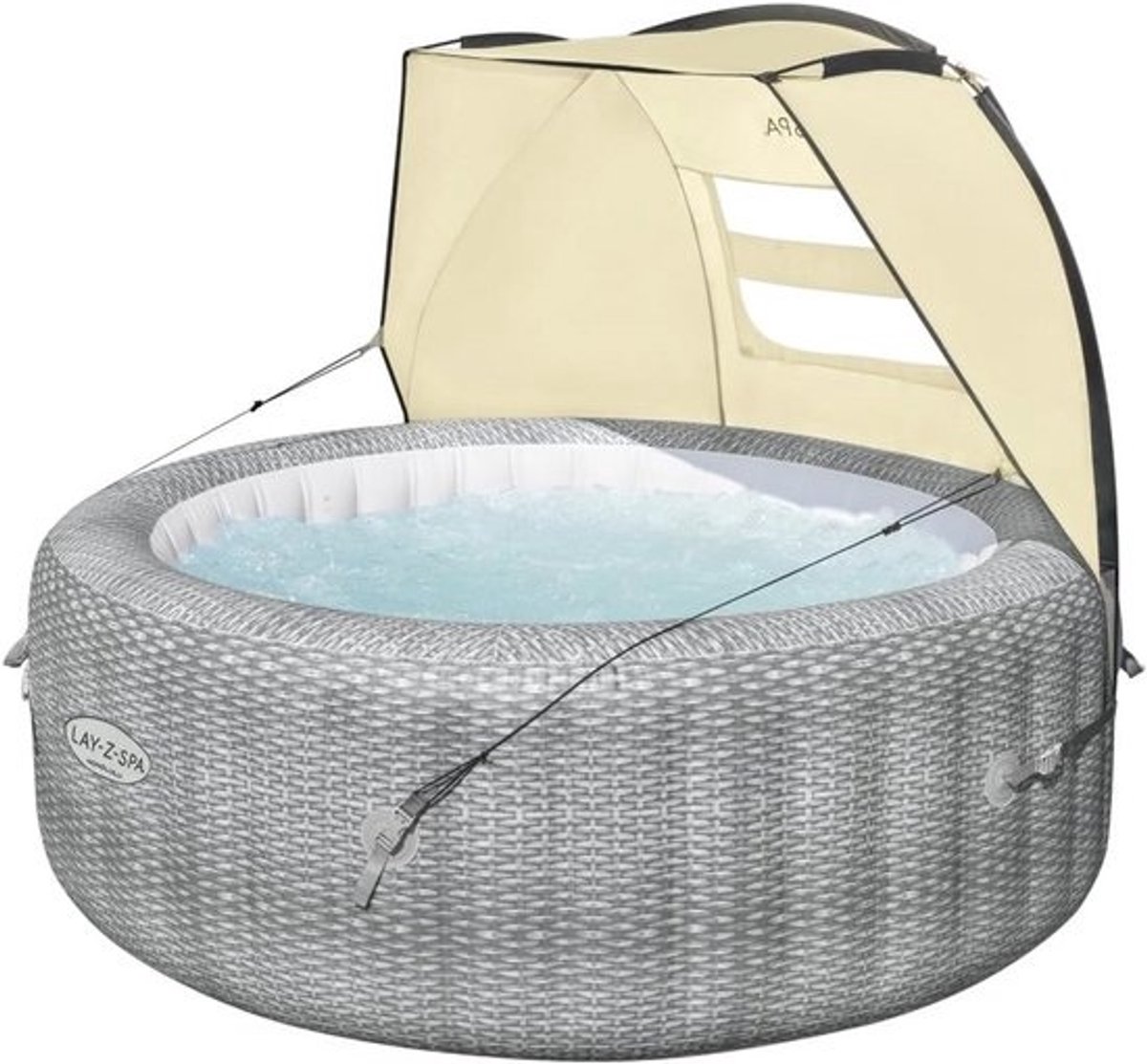 Zonnedak voor LAY-Z-SPA - UV-bescherming - Luchtdoorlatende ramen - 183 x 94 x 109 cm